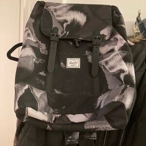 NWOT Black & Gray Patterned Little America Backpack